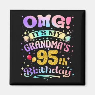 Omg Omas 95. Geburtstag Alles Gute zum 95. Geburts Magnet