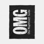 OMG: One Magnificent Goalie (Fußball) Fleecedecke (Vorderseite)