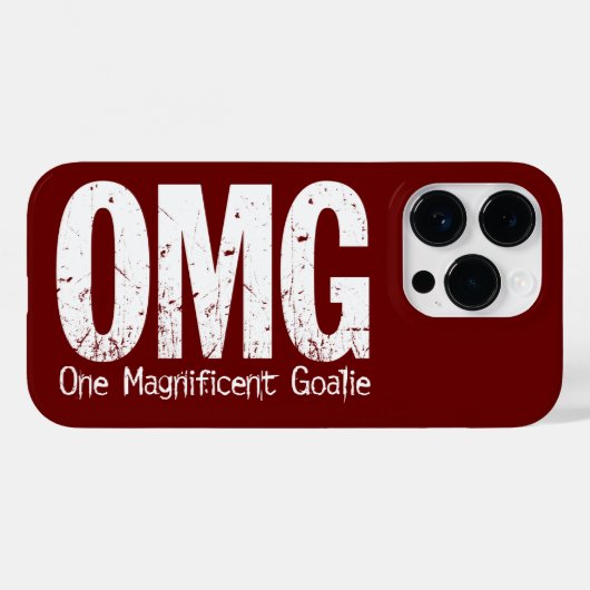 OMG: One Magnificent Goalie (Hockey) Case-Mate iPh iPhone Hülle (Rückseite (Horizontal))