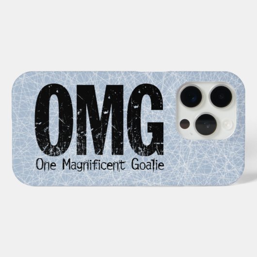 OMG: One Magnificent Goalie (Hockey) Case-Mate iPhone Hülle (Rückseite (Horizontal))