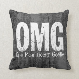OMG: One Magnificent Goalie (Hockey) Kissen