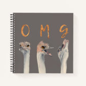 OMG Ostriches Notizbuch (Vorderseite)