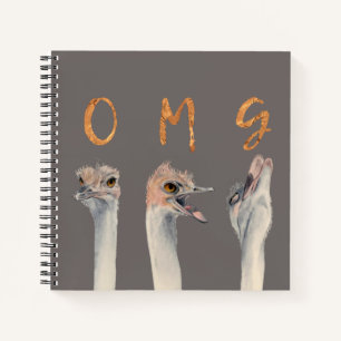 OMG Ostriches Notizbuch