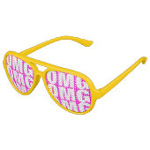 OMG-Party | verrückte Neon Aviator Brille Sonnenbrille (Schrägansicht)