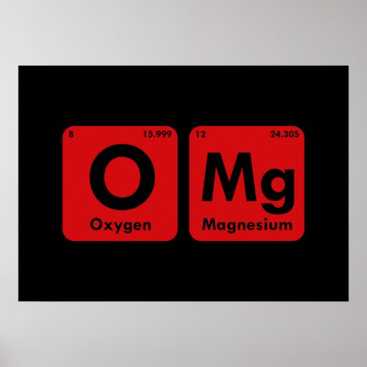 OMG Periodische Tabelle Poster (Vorne)