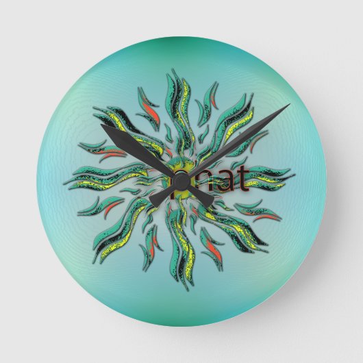 OMG! phat Runde Wanduhr (Vorderseite)