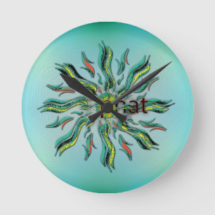 OMG! phat Runde Wanduhr