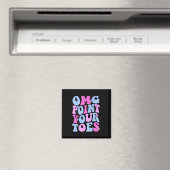 Omg Point Your Toes Funny Dancing Teacher Stach Da Magnet (In Situ (Geschirrspüler))