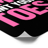 Omg Point Your Zehen Funny Dance Lehrer tanzen Lo Poster (Ecke)