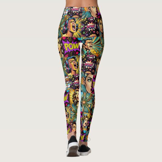 OMG Pow Pop Art Leggings - Cool (Rückseite)