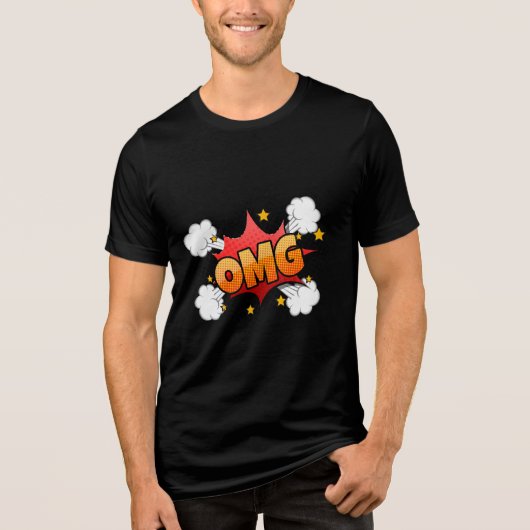 OMG Puff T-Shirt Tri-Blend Shirt (Vorderseite)