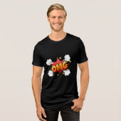 OMG Puff T-Shirt Tri-Blend Shirt (Vorderseite voll)
