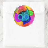 OMG! qq Runder Aufkleber (Tasche)