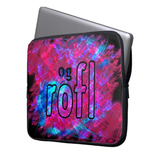 OMG! rofl Laptopschutzhülle (Vorderseite Links)