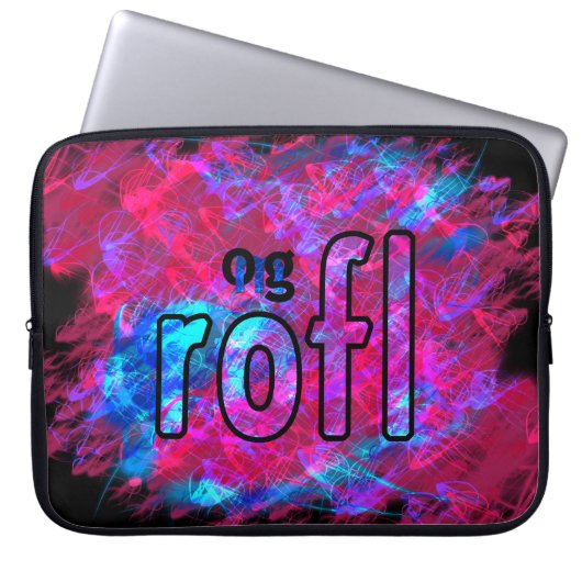 OMG! rofl Laptopschutzhülle (Vorderseite)