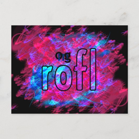 OMG! rofl Postkarte (Vorderseite)