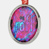OMG! rofl Silbernes Ornament (Links)