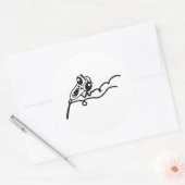 OMG RUN Rage Face Comic Meme Runder Aufkleber (Umschlag)