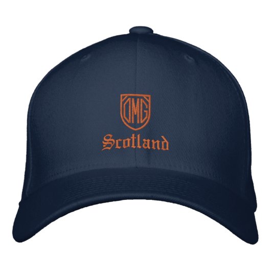 OMG Scotland & Scotts fashion / Scottish Patriots Bestickte Baseballkappe (Vorderseite)