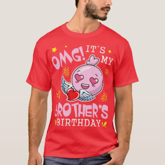 OMG seine Brüder Geburtstag glücklich mit Herzen u T-Shirt