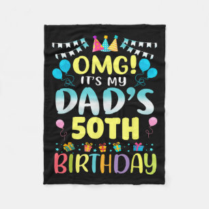 Omg seine Väter 50. Geburtstag Süße 50 Jahre alt Fleecedecke