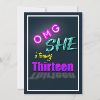 OMG Sie macht 13 überraschende Party Einladung