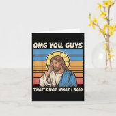 Omg Sie Typ, das nicht, was ich Jesus gesagt habe Karte (Gelbe Blume)
