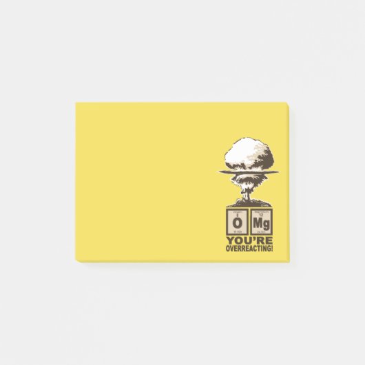 OMG! Sie überreagieren! Post-it Klebezettel (Vorderseite)