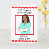 OMG Single am Valentinstag? Karte (Gelbe Blume)