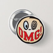 OMG Text-Kopf Button (Vorne & Hinten)