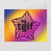 OMG! tgif Postkarte (Vorderseite)