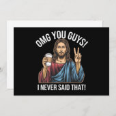 OMG Typ, die ich nie gesagt, Einladung (Vorne/Hinten)