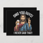 OMG Typ, die ich nie gesagt, Postkarte (Vorne/Hinten)