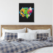 OMG Typogrraphie Leinwanddruck (Insitu (Schlafzimmer))