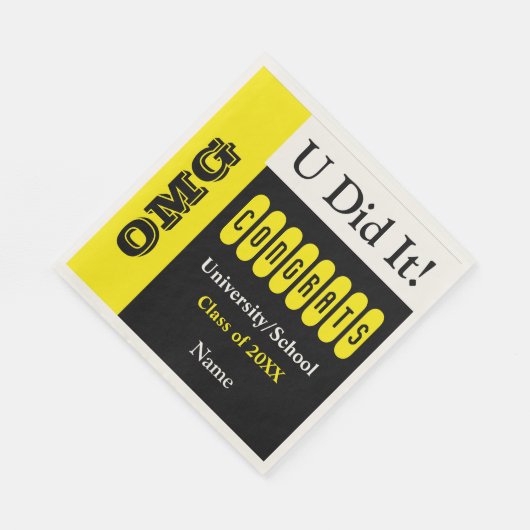 OMG U tat es Serviette (Ecke)