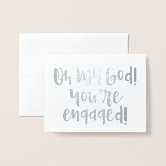 OMG-Verlobte Karte (Vorderseite mit Umschlag)
