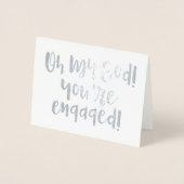 OMG-Verlobte Karte (Vorderseite)