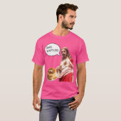 Omg Waffles Jesus Christ Frühstück Funny Meme Sh T-Shirt (Vorne ganz)