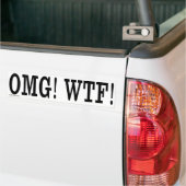 OMG! WTF! Autoaufkleber (Auf Lkw)
