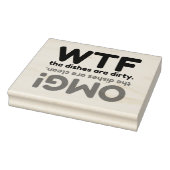 OMG WTF-GESCHIRR GUMMISTEMPEL (Stempel)