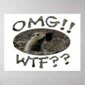 OMG WTF Gopher Poster (Vorne)