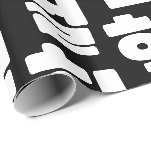 OMG/WTF Heft 헐 Text Slang Hangul Sprache Geschenkpapier (Rolleneckpunkt)