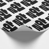 OMG/WTF Heft 헐 Text Slang Hangul Sprache Geschenkpapier (Ecke)