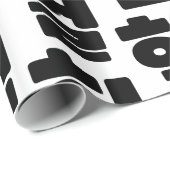 OMG/WTF Heft 헐 Text Slang Hangul Sprache Geschenkpapier (Rolleneckpunkt)