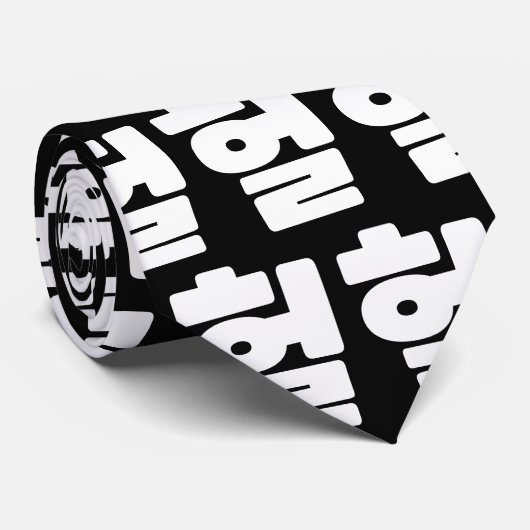 OMG/WTF Heft 헐 Text Slang Hangul Sprache Krawatte (Gerollt)