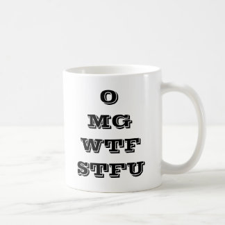 OMG WTF STFU Kaffee-Tasse Kaffeetasse