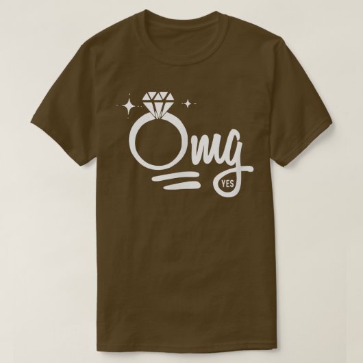 OMG Yes Verlobung Ring Bridge T-Shirt (Design vorne)