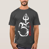 OMGanesha und Lord Shiva Divine Trident Trishul T-Shirt (Vorderseite)