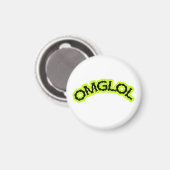 OMGLOL Retro 2000er Magnet – Lustig & Spielend (Vorderseite/Rückseite)