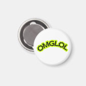 OMGLOL Retro 2000s Magnet – Fun & Playful (Vorderseite/Rückseite)